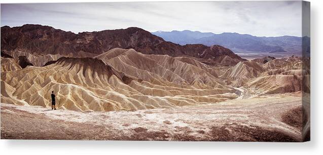 18mm Canvas Print featuring the photograph Zabriskie point - Death Valley National Park, United States - Landscape photography by Giuseppe Milo