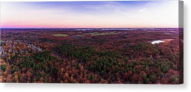 Fall Canvas Print featuring the photograph Colorful Panorama by William Bretton