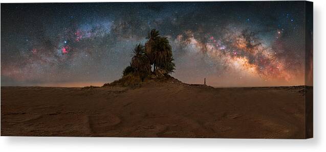 Astro Canvas Print featuring the photograph Oasis by Vikas Chander