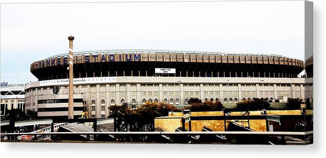 Yankees Canvas Print featuring the photograph Old Yankee Stadium by Jose Rojas