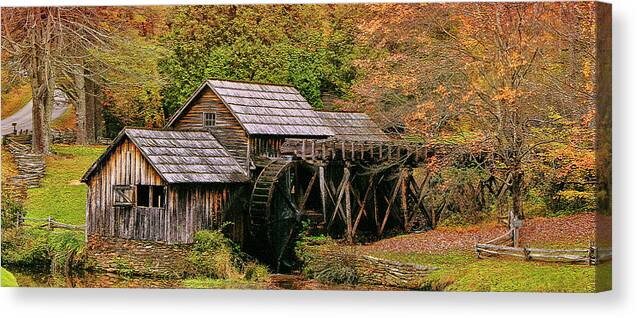 Mabry Mill Canvas Print featuring the photograph Mabry Mill #1 by Ola Allen