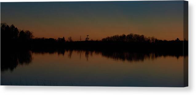 Sunset Canvas Print featuring the photograph Moody sunset by Paul Freidlund