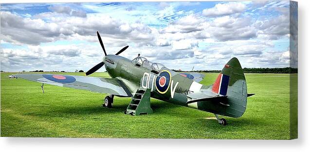 Super Marine Canvas Print featuring the photograph Spitfire Ready by Gordon James