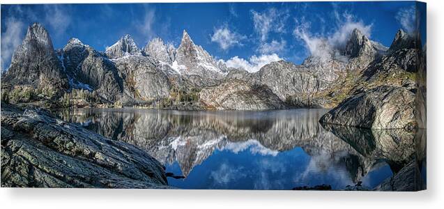 Landscape Canvas Print featuring the photograph The Minarets by Romeo Victor