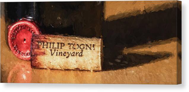 Cabernet Sauvignon Canvas Print featuring the photograph Togni Wine 11 by David Letts