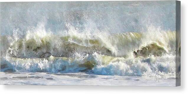 Ocean Canvas Print featuring the photograph Wave 5 by Karen Lynch