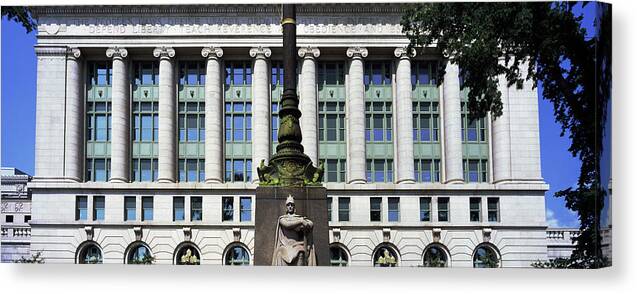 Photography Canvas Print featuring the photograph Low Angle View Of A Building, Duluth by Panoramic Images