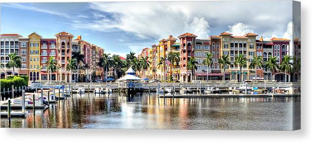 Skyline Canvas Print featuring the photograph Naples Bayfront by Carol Eade