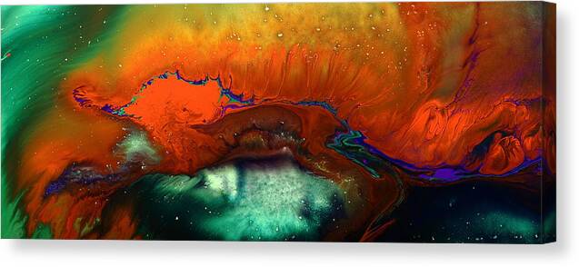 Red Canvas Print featuring the photograph Red Fizz by Serg Wiaderny