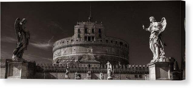 Rome Canvas Print featuring the photograph Two Angels by Michael Kirk