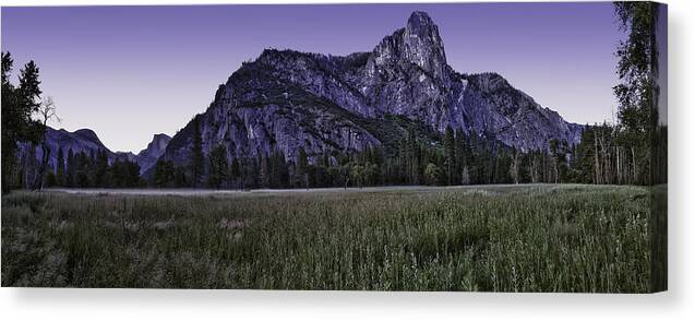 Yosemite Canvas Print featuring the photograph Leidig Meadow by Nathaniel Kolby