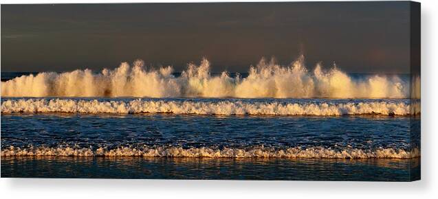 Ocean Canvas Print featuring the photograph Dancing Waves by Christy Pooschke