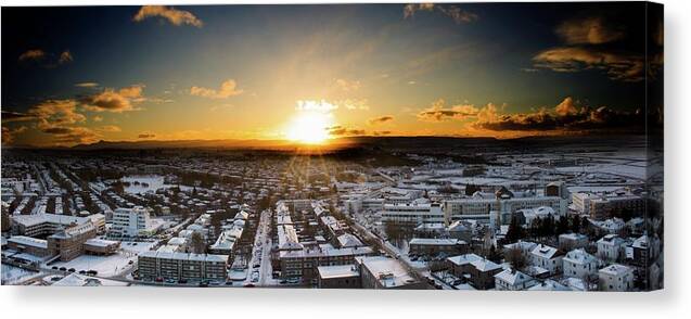 Northern Canvas Print featuring the photograph Reykjavik #3 by Robert Grac