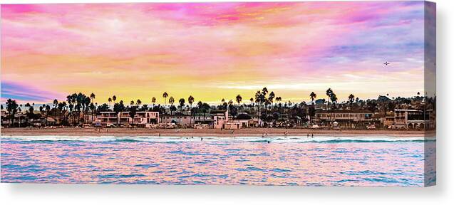 Landscape Canvas Print featuring the photograph Ocean Beach Sunrise by Local Snaps Photography