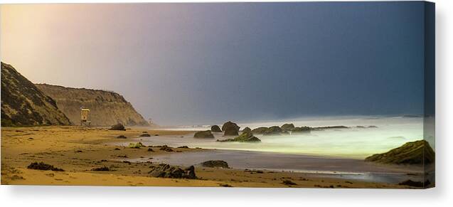 Landscape Canvas Print featuring the photograph Newport Nights by Local Snaps Photography