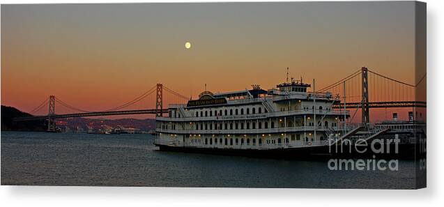 San Francisco Belle Canvas Print featuring the photograph San Francisco Belle at Sunset by fototaker Tony