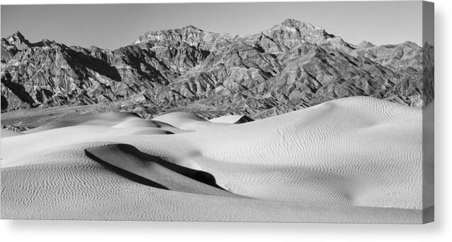 Nature Canvas Print featuring the photograph Far away Mountain by Jon Glaser