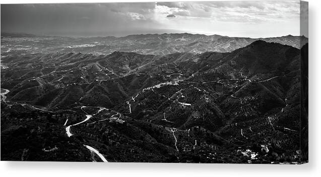Axarquia Canvas Print featuring the photograph Snail trails by Gary Browne