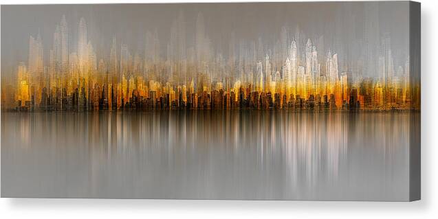 Dubai Canvas Print featuring the photograph Dubai Skyline by Carmine Chiriac?