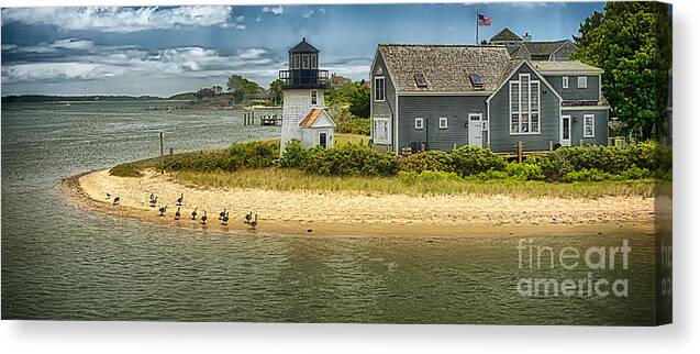Hyannis Canvas Print featuring the photograph Hyannis Lite HDR by Jack Torcello