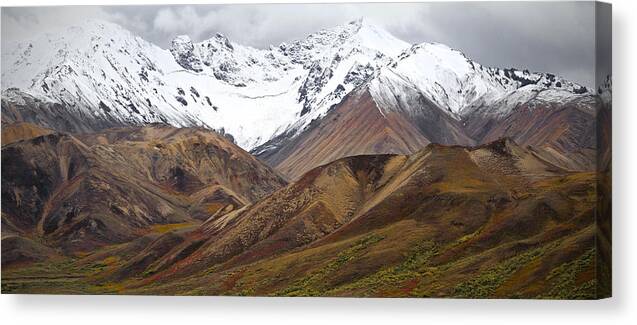 Polychrome Mountains Canvas Print featuring the photograph Polychrome Mountains by Scott Slone