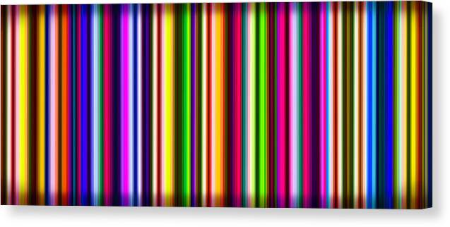 Stripes Canvas Print featuring the digital art Yikes Stripes by Ginny Schmidt