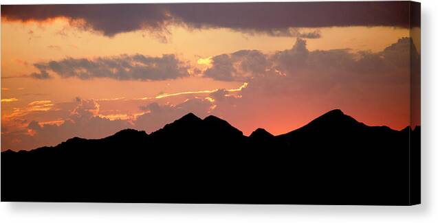 Sunset Canvas Print featuring the photograph Last Light by Gregory Yost