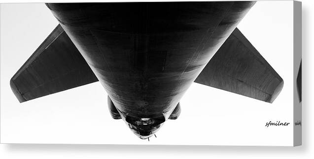 Abstracts Canvas Print featuring the photograph Looking Back - B-1B/7 Wishes by Steven Milner