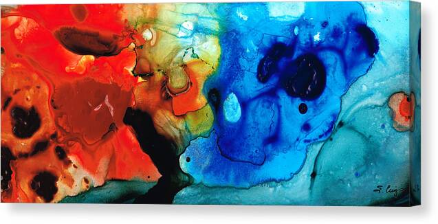 Abstract Canvas Print featuring the painting Perfect Whole and Complete by Sharon Cummings by Sharon Cummings