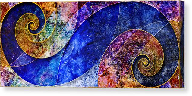 Waves Canvas Print featuring the digital art Permanent Waves by Kenneth Armand Johnson