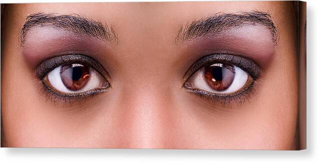 Eyes Canvas Print featuring the photograph Stunning Eyes by Val Black Russian Tourchin