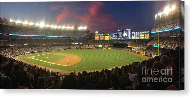 Yankees Canvas Print featuring the photograph The Bronx by Dennis Richardson