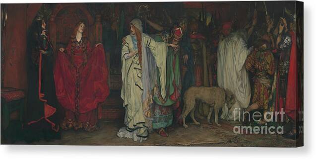 Oil Painting Canvas Print featuring the drawing King Lear #1 by Heritage Images