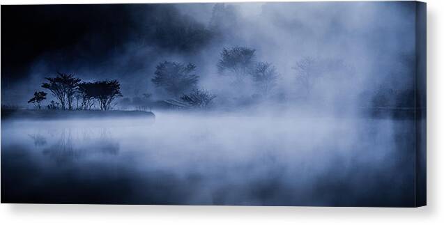 Japan Canvas Print featuring the photograph Cold Flow by Teruo Araya
