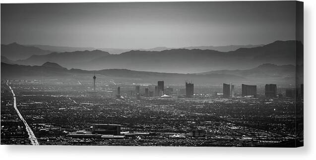 Early Canvas Print featuring the photograph Sin City Mirage 2 by Local Snaps Photography