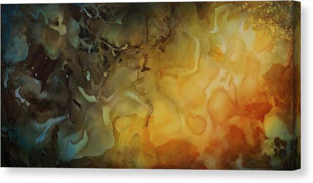 Large Abstract Design Canvas Print featuring the painting Abstract Design 1 by Michael Lang