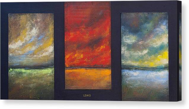 Texture Canvas Print featuring the painting Moods by Ellen Lewis