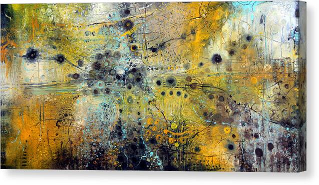 Abstract Canvas Print featuring the painting Tranquility by Lolita Bronzini