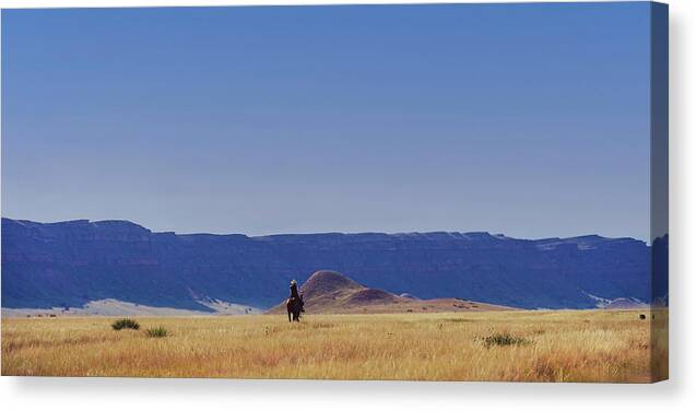 Cowboy Canvas Print featuring the photograph Peace by Pamela Steege