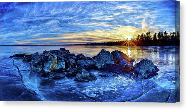 Artistic Rendering Canvas Print featuring the photograph Synergy by ABeautifulSky Photography by Bill Caldwell