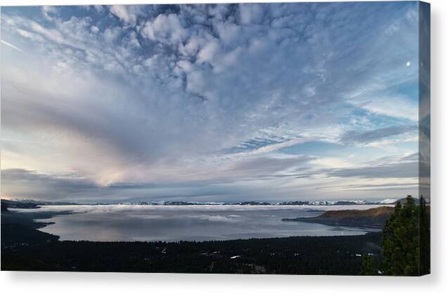 Lake Canvas Print featuring the photograph Tahoe Sky by Martin Gollery