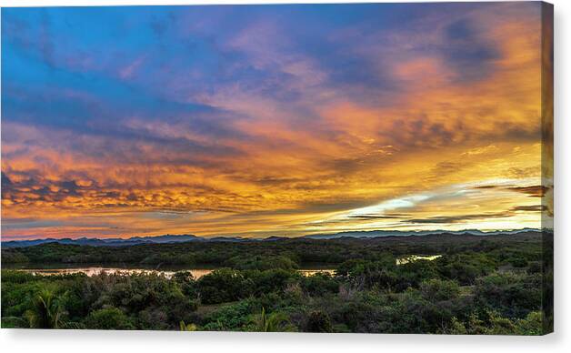 _earthscapes Canvas Print featuring the photograph Sunrise Mazatlan #4 by Tommy Farnsworth