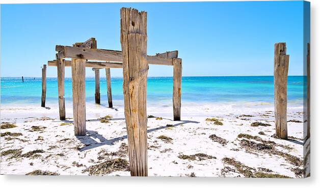Beach Canvas Print featuring the photograph Beautiful Blue #1 by Rick Drent