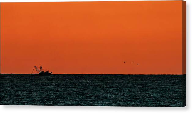 Beach Playa Canvas Print featuring the photograph Into the Sunset Mazatlan Mexico #1 by Tommy Farnsworth