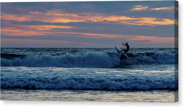 Beach Canvas Print featuring the photograph Playa Bruja Surfing Mazatlan Mexico #4 by Tommy Farnsworth