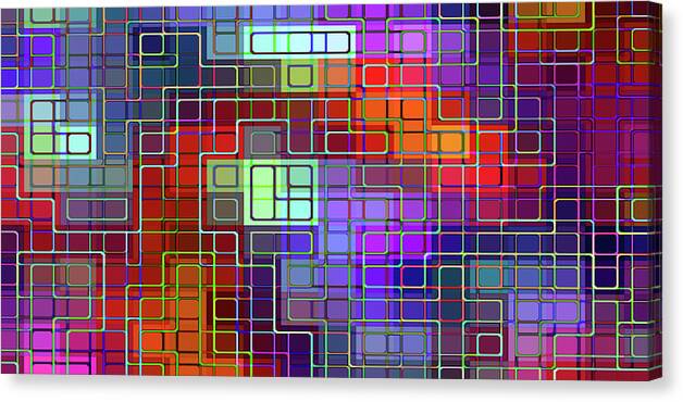 Abstract Canvas Print featuring the painting Beyond Promotion - Grid by Revad Codedimages