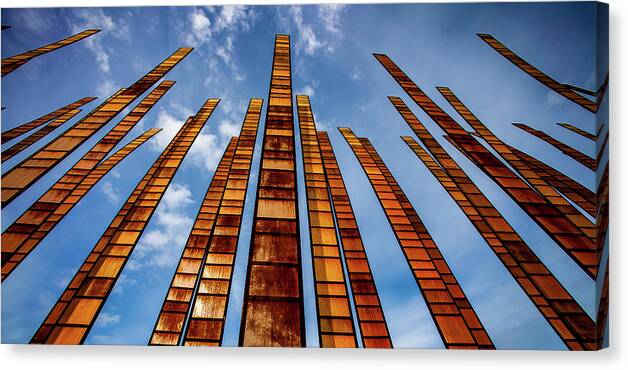 Seattle Canvas Print featuring the photograph Looking Up by Tommy Farnsworth