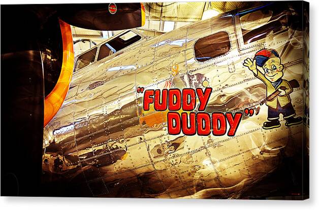 Ww Ii Air Plain Fighter Canvas Print featuring the photograph Fuddy Duddy by SM Shahrokni