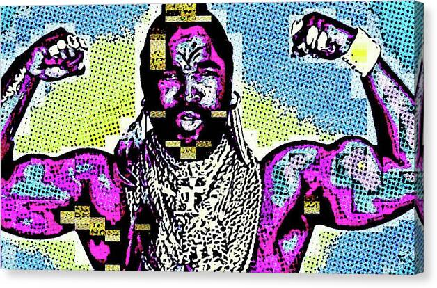 Mr T Canvas Print featuring the digital art Mr T PITY by Jayime Jean