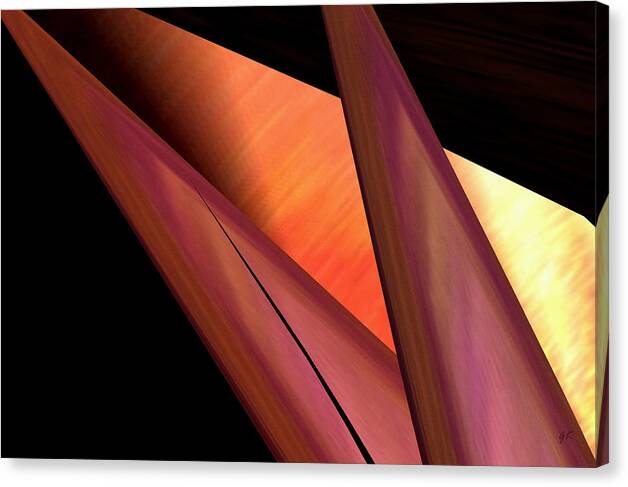 Digital_art Canvas Print featuring the painting Abstract 455 by Gerlinde Keating